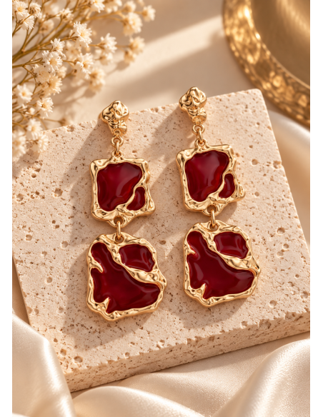 Pendientes BURDEOS