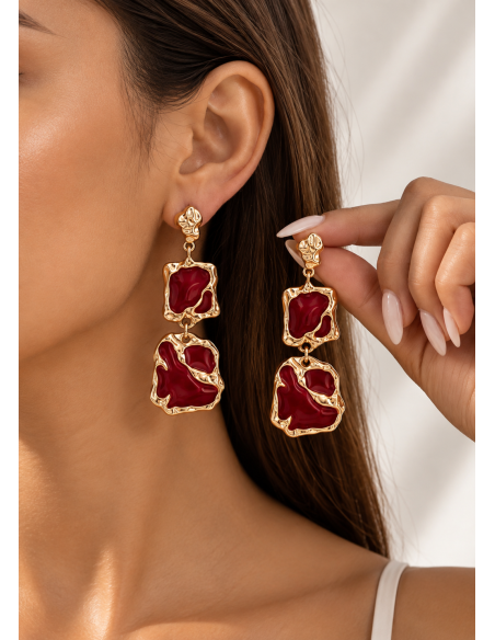 Pendientes BURDEOS