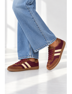 Deportes SAMBA BURDEOS raya yellow