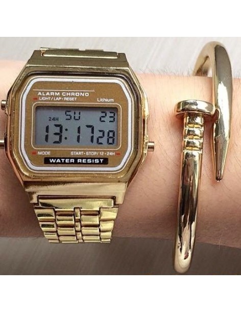 Reloj retro metálico 2