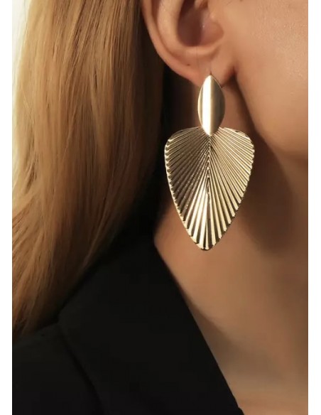 Pendientes hoja Gold