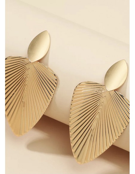 Pendientes hoja Gold