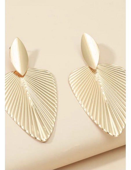 Pendientes hoja Gold